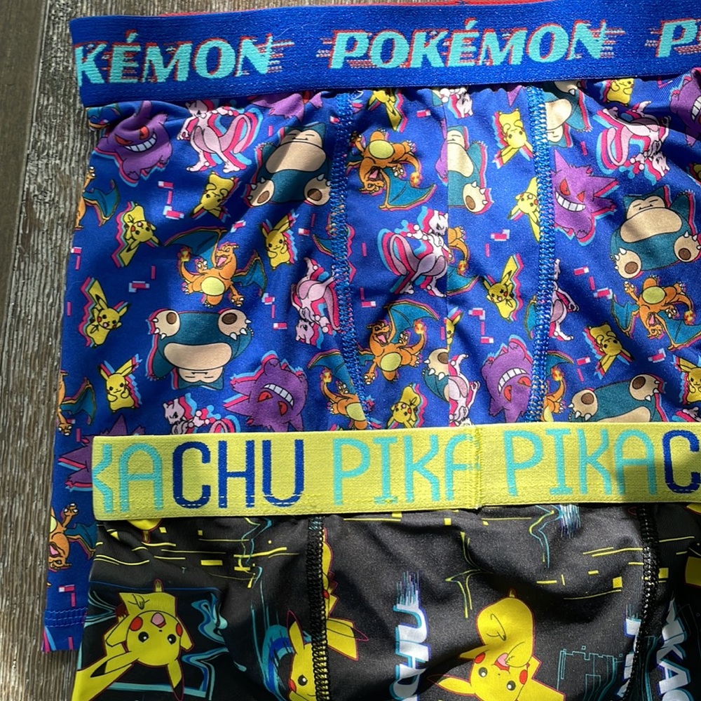Never worn Pokémon boys boxer briefs SZ 10 - Picture 4 of 12